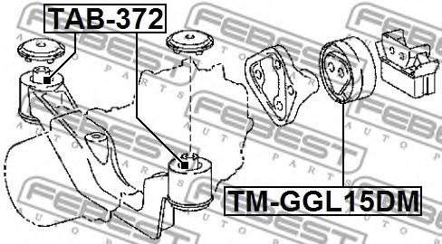 FEBEST TM-GGL15DM Mounting, differential